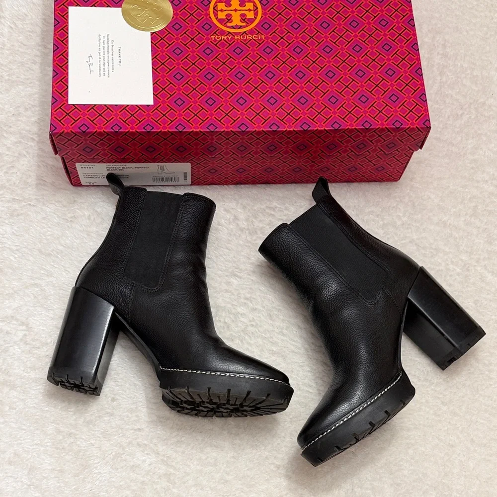 Tory Burch Carson Lug-Sole Ankle Boot